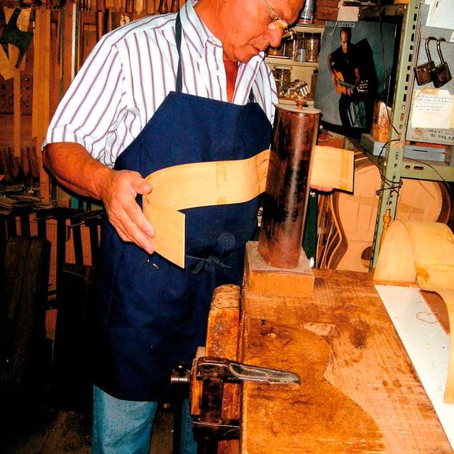 Guitarras Manzanero proceso de fabricación de guitarra
